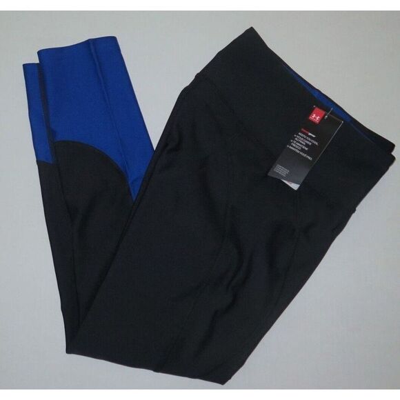 Under Armour 1359352 Women's Sz M Black/Blue 7/8 Ankle Crop Compression Pants - Picture 7 of 7